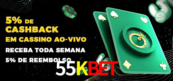 Promoções do cassino ao Vivo 55KBET